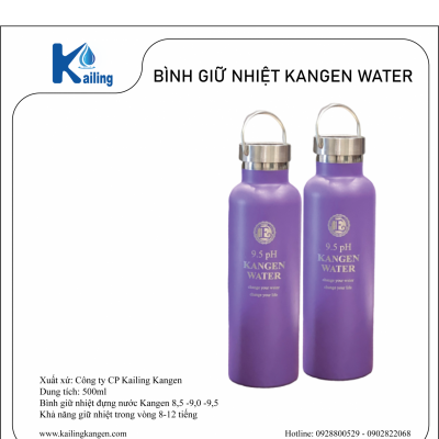 BÌNH GIỮ NHIỆT TÍM KANGEN WATER