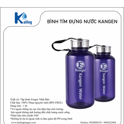 BÌNH TÍM 1 LÍT CHỨA NƯỚC KANGEN