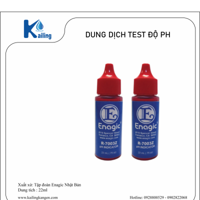 CHAI DUNG DỊCH TEST pH NƯỚC 22ML